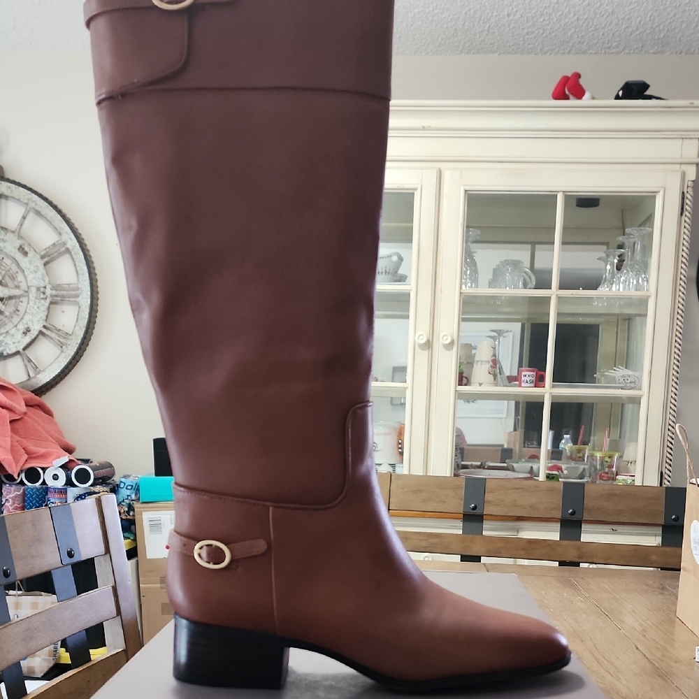 Franco Sarto Brown Over the Knee Boots